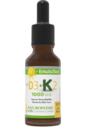 Naturopathic Labs Vitamin D3 + Vitamin K2 Drops Emulsified 1,000iu - 15ml
