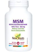 New Roots MSM (Methylsulfonylmethane) 850mg - 180 V-Caps