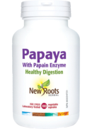 Papaya With Papain Enzyme - 100 V-Caps - New Roots