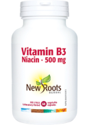 New Roots Vitamin B3 Niacin 500mg - 60 V-Caps
