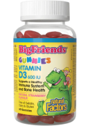 Natural Factors Big Friends Vitamin D3 600iu (Strawberry) - 60 Gummies