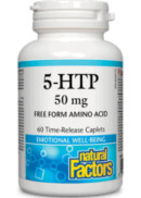 Natural Factors 5-HTP 50mg (Time Release) - 60 Caplets