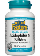Natural Factors Acidophilus & Bifidus Double Strength - 90 Caps