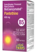 Natural Factors BioCoenzymated Vitamin B-5 Pantethine 450mg - 60 Softgels
