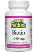 Natural Factors Biotin 1,000mcg - 90 V-Caps