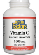 Natural Factors Vitamin C Calcium Ascorbate Powder - 250g