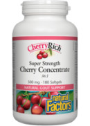 Natural Factors CherryRich 500mg Cherry Concentrate - 180 Softgels