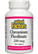Natural Factors Chromium Picolinate 250mcg - 90 Tabs