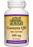Natural Factors Coenzyme Q10 400mg - 60 Softgels
