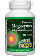 Natural Factors Complete Megazymes - 180 Tabs