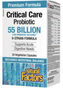 Natural Factors Critical Care Probiotic 55 Billion - 30 V-Caps