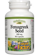 Natural Factors Fenugreek Seed 500mg - 90 Caps