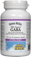 Natural Factors GABA 100mg - 90 V-Caps