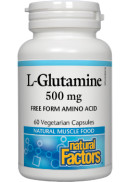 Natural Factors L-Glutamine 500mg - 60 Caps