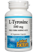 Natural Factors L-Tyrosine 500mg - 60 V-Caps