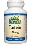 Natural Factors Lutein 20mg - 60 Softgels