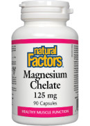 Natural Factors Magnesium Chelate 125mg - 90 Caps