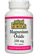 Natural Factors Magnesium Oxide 250mg - 90 Caplets