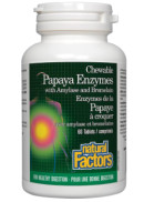 Natural Factors Papaya Enzymes Chewable - 60 Tabs