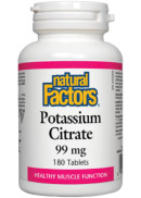 Natural Factors Potassium Citrate 99mg - 180 Tabs