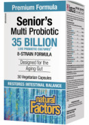 Natural Factors Senior's Multi Probiotic - 30 V-Caps