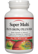 Natural Factors Super Multi Plus Iron - 90 Tabs