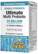Natural Factors Ultimate Multi Probiotic Double Strength - 60 V-Caps