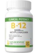 Naturopathic Labs B-12 Methylcobalamin 5,000mcg Sublingual - 50 Lozenges