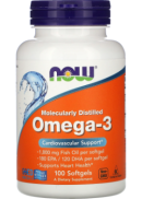 Now Omega-3 1,000mg (Cholesterol-Free) - 100 Softgels