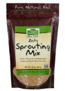 Now Zesty Sprouting Mix (Clover, Fenugreek & Radish Seeds) - 454g