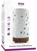 Now Essential Oils Ultrasonic Diffuser (USB White Ceramic Stone) - 1 Unit