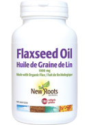 New Roots Flaxseed Oil (Certified Organic) 1,000mg - 180 Softgels