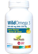 New Roots Wild Omega-3 EPA660 / DHA330 (Lemon Flavour) - 120 Softgels