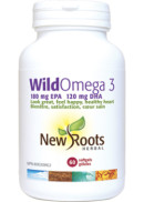 New Roots Wild Omega-3 EPA180 / DHA120 - 60 Softgels