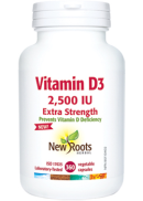 New Roots Vitamin D3 2,500iu Extra Strength - 360 V-Caps