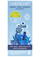 Natracare Cotton Tampons (Regular With Applicator) - 16 Tampons