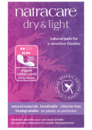 Natracare Dry & Light Incontinence Pads (Slim) - 20 Pads