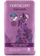 Natracare Maxi Pads (Night Time Without Wings) - 10 Pads