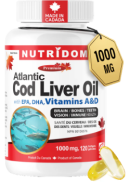 Nutridom Atlantic Cod Liver Oil - 120 Softgels