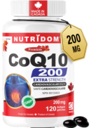 Nutridom CoQ10 200mg - 120 Softgels