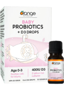 Orange Naturals Baby Probiotics + D3 Drops - 10ml