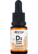 Orange Naturals D3 Drops 2500iu - 15ml