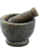 Organic Connections Natural Soapstone Mortar & Pestle (4 Inch) - 1 Set