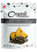 Organic Traditions Jumbo Pumpkin Seeds (Organic) - 227g