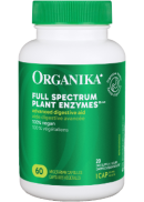 Organika Full Spectrum Plant Enzymes 500mg - 60 V-Caps