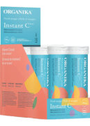 Organika Instant C Effervescent (Peach Mango) - 8 Tubes x 10 Tabs