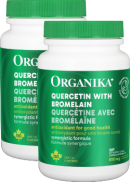 Organika Quercetin W/ Bromelain 500mg - 120 + 120 Caps (2 For Deal)