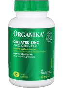 Organika Chelated Zinc 50mg - 45 Tabs