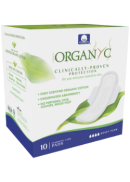 Organyc Cotton Pads With Wings (Heavy Flow) - 10 Pieces