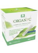 Organyc Compact Cotton Tampons (Super) - 16 Pieces